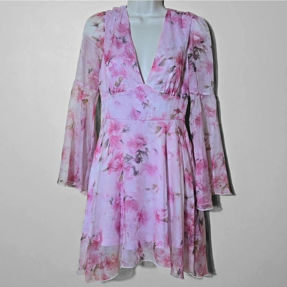 Double Crazy Pink Floral Fairy Babydoll Dress Size‎ S Ethereal